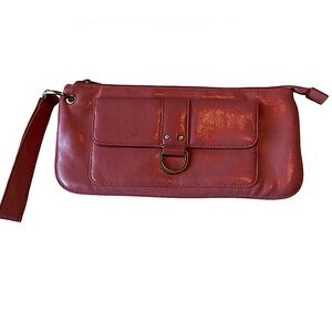 Nice Retro MOD Pink Clutch Wristlet Purse Wallet MINTY